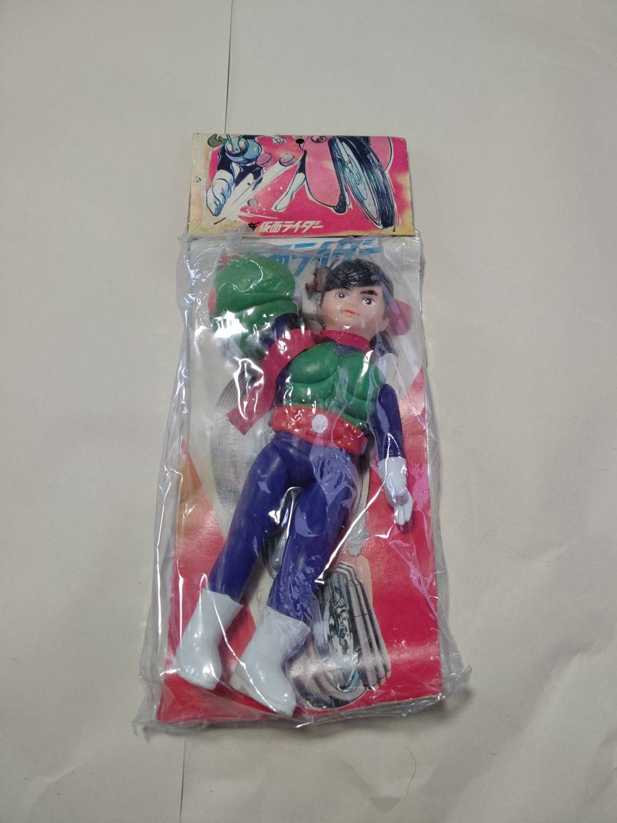 Yahoo!オークション - 仮面ライダー 面取れ ソフビ 25㎝ 当時物 新仮面