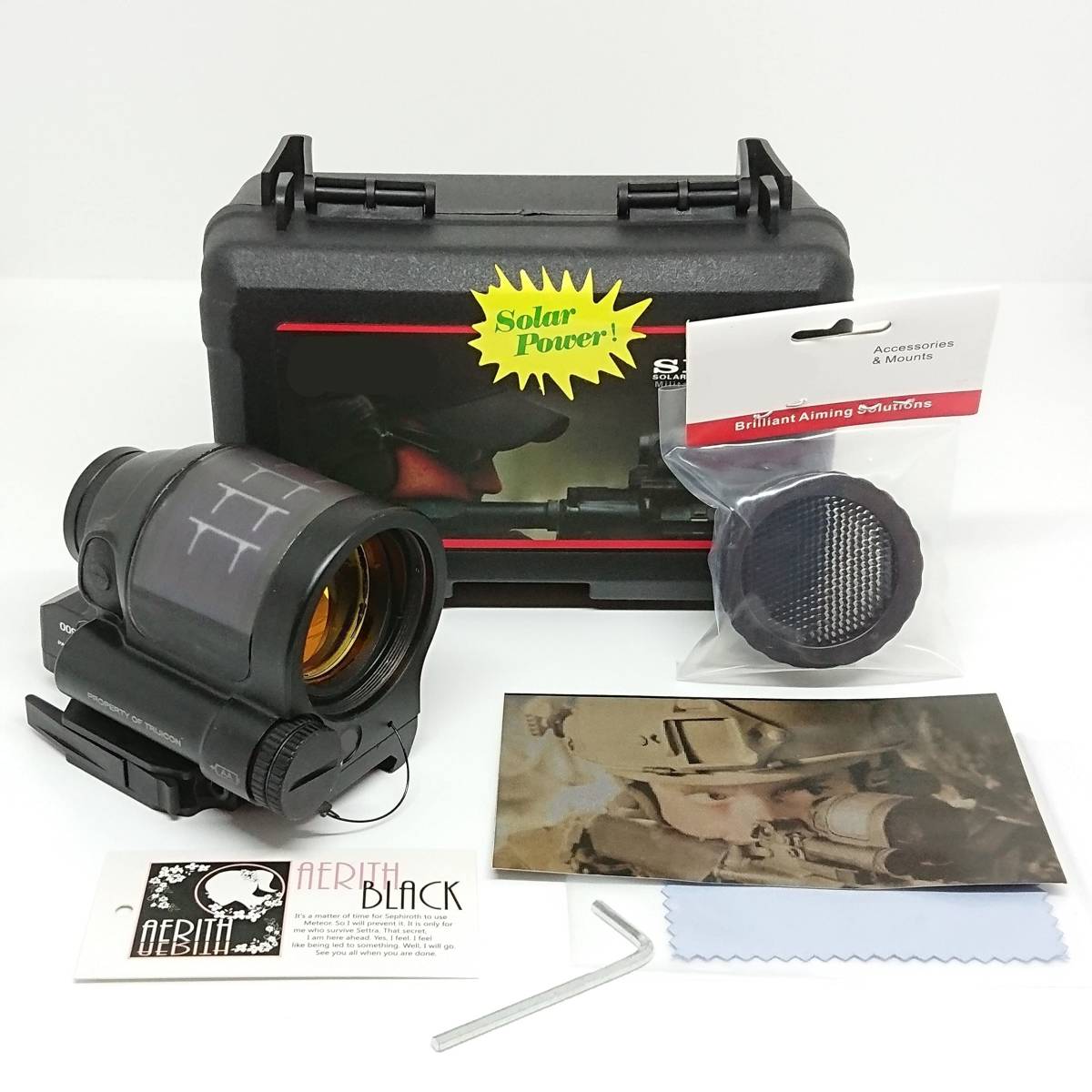 Trijicon SRSタイプ ドットサイト レプリカ 刻印入り 実動ソーラー