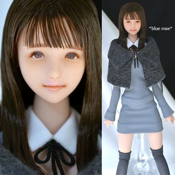Yahoo!オークション - blue rose 1/6カスタムドールヘッド ボディ本体