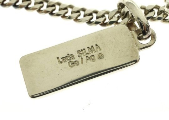 美品Leda Silma レダシルマ ネックレス ゲルマニウム Ge/Ag 刻印有 約