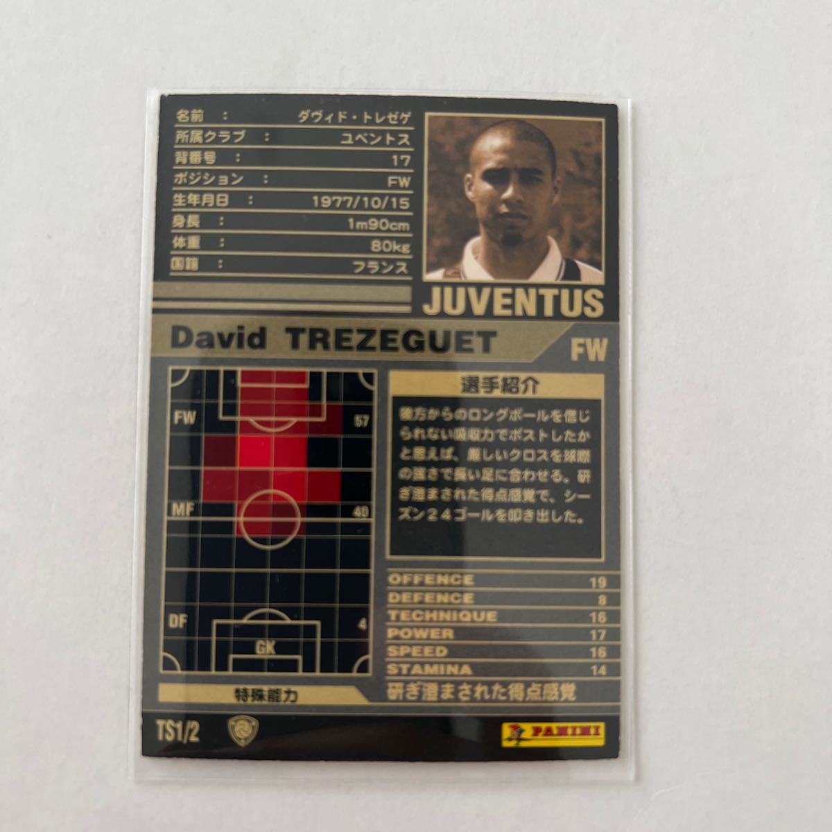 WCCF 01-02 MVP ダヴィド・トレゼゲ TS ダヴィド・トレゼゲ ダリオ