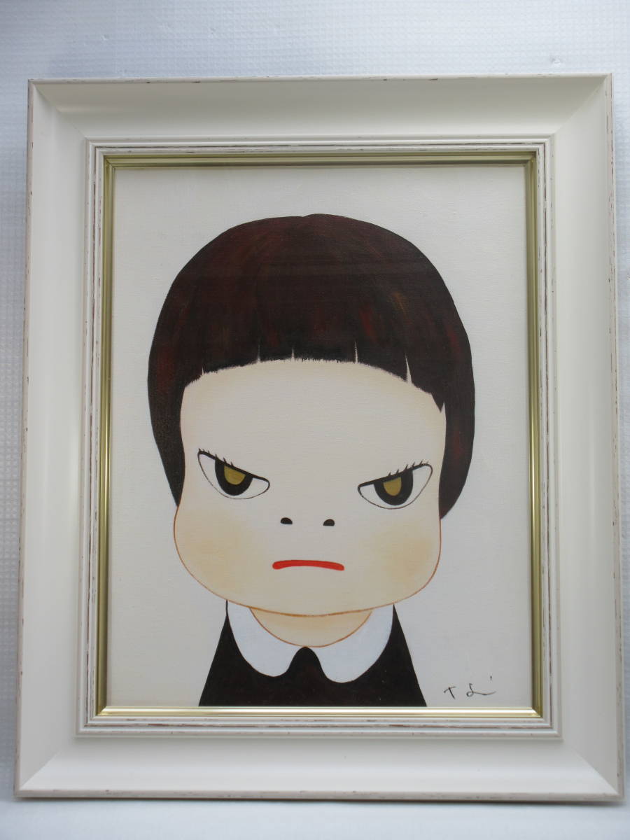 Yahoo!オークション - 奈良美智/油彩 女の子 /表サイン・裏面サイン /