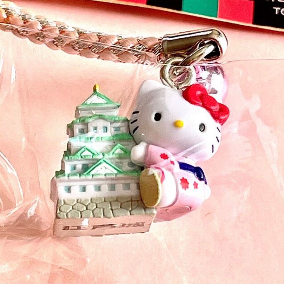ご当地キティ【東京限定 江戸城キティ根付けストラップ】 ハローキティ