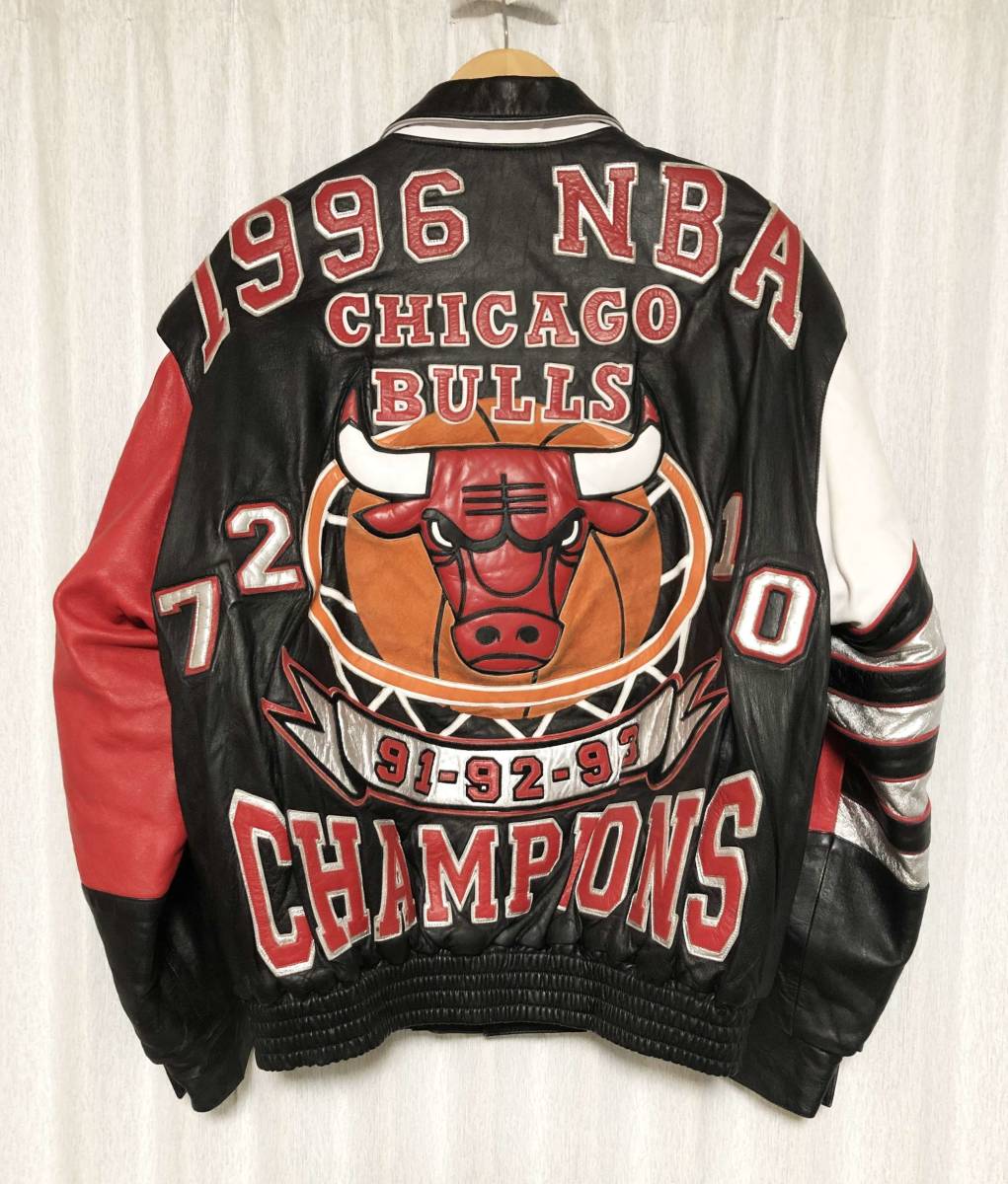 Yahoo!オークション - [90s JH design] 1996年 NBA CHICAGO BULLS 4度