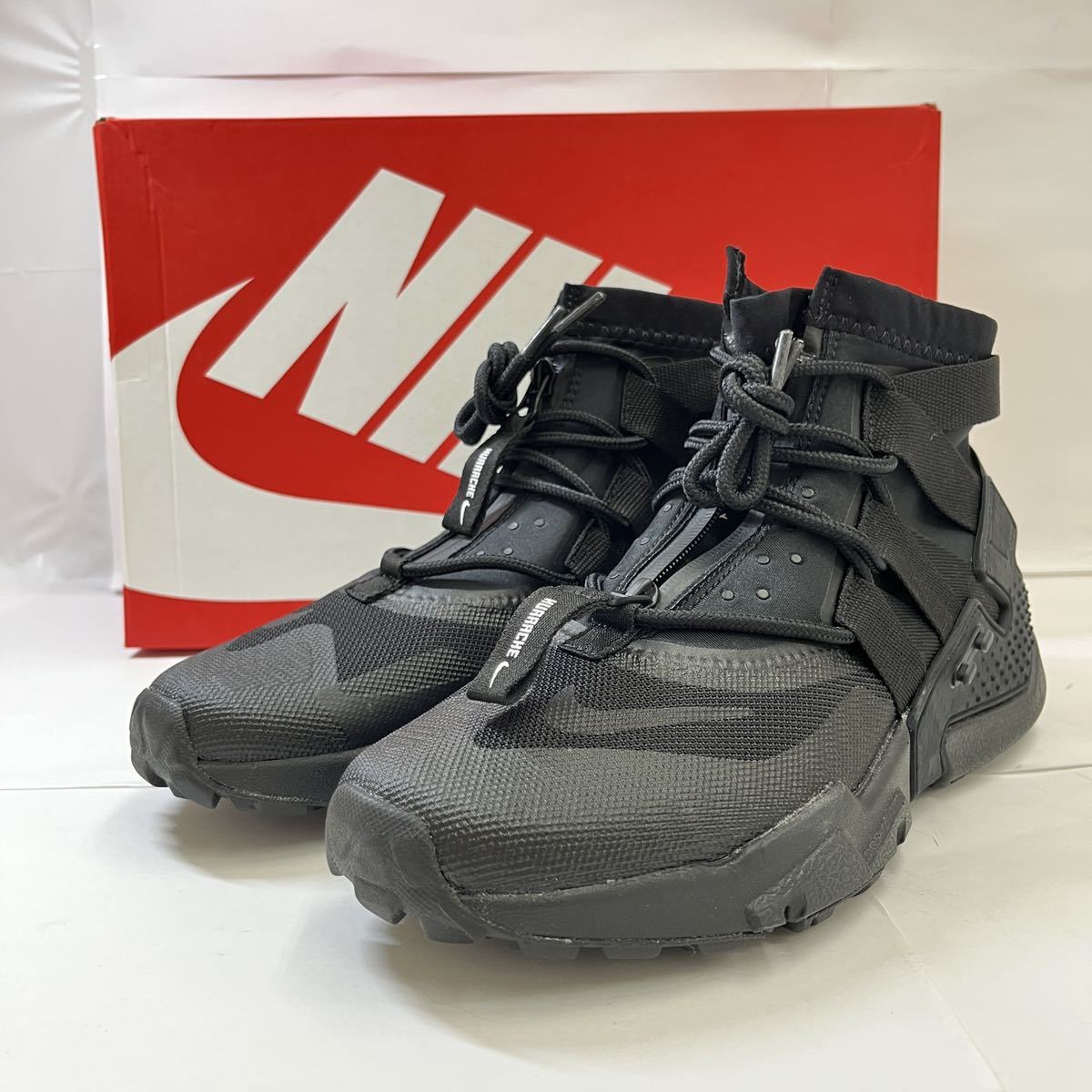 Yahoo!オークション - 【未使用品】 NIKE AIR HUARACHE GRIPP ブラック