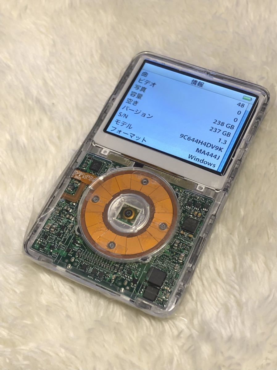 Apple iPod classic 第5世代 30GBから512GB スケルトン カスタム