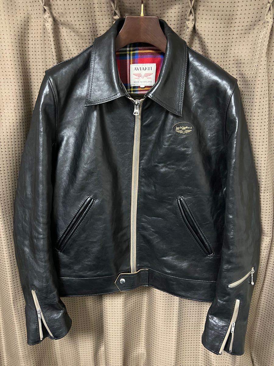 ルイスレザー コルセア タイトフィット ライダース ライトニング