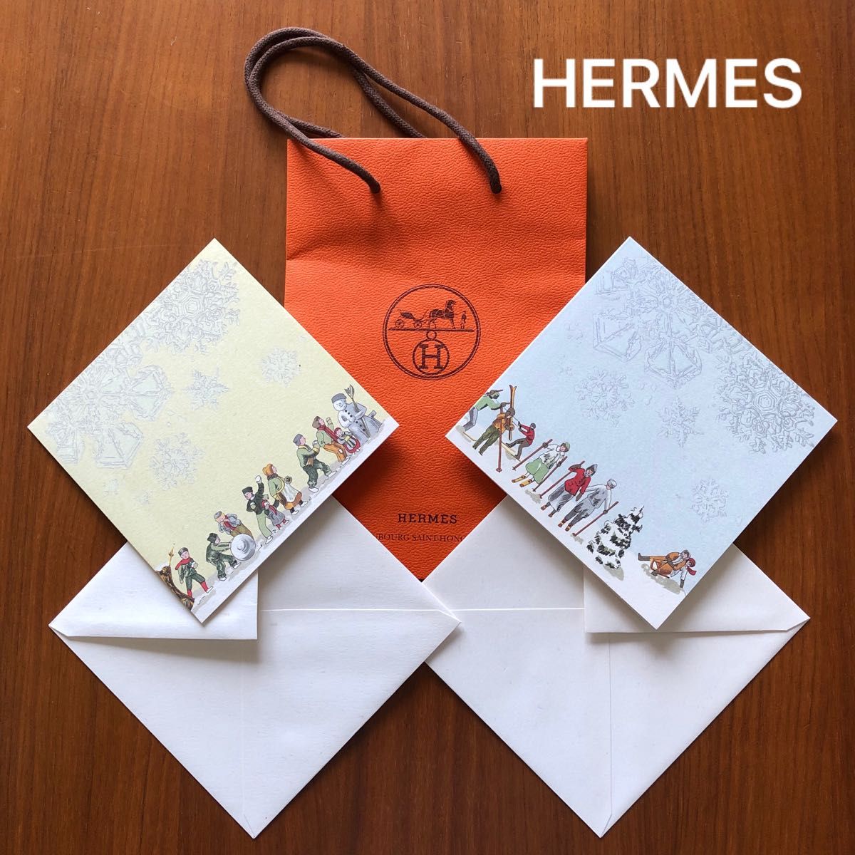 非売品 レア】 HERMES エルメス ノベルティ グリーティングカード&封筒