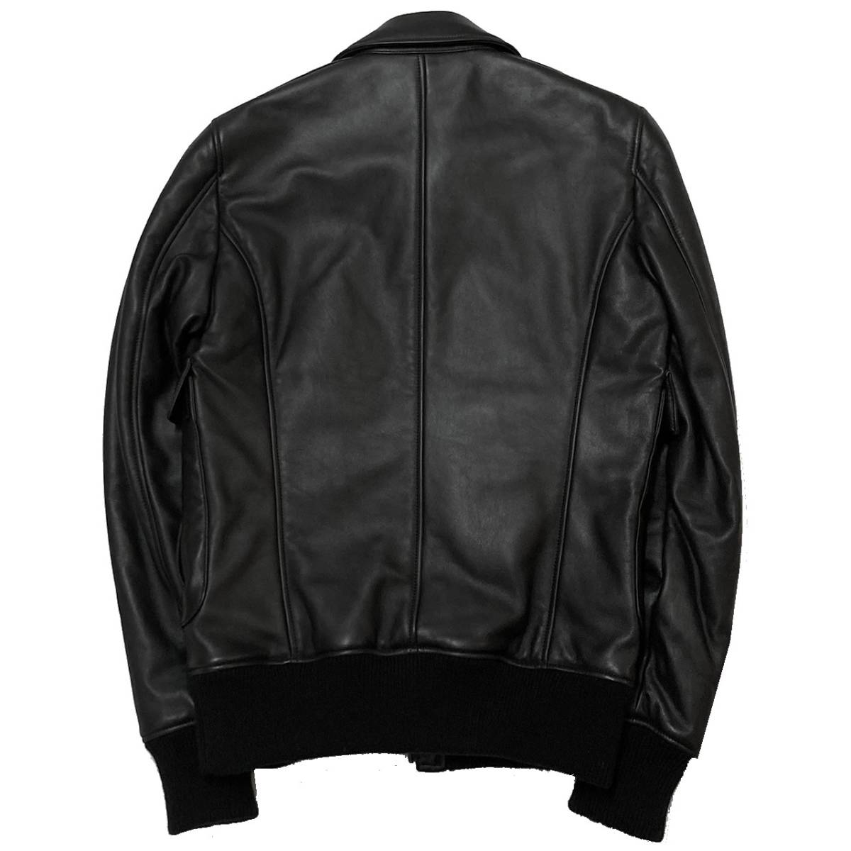 LEON掲載 定価23万 AKM RIBA ENTREFINO LAMB LEATHER A-2 FLIGHT