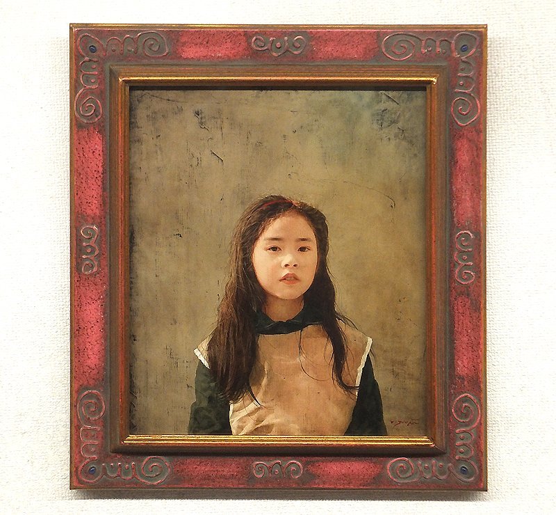 Yahoo!オークション - 【GLC】藤井勉 「少女」 油彩8号 無所属 リアリ