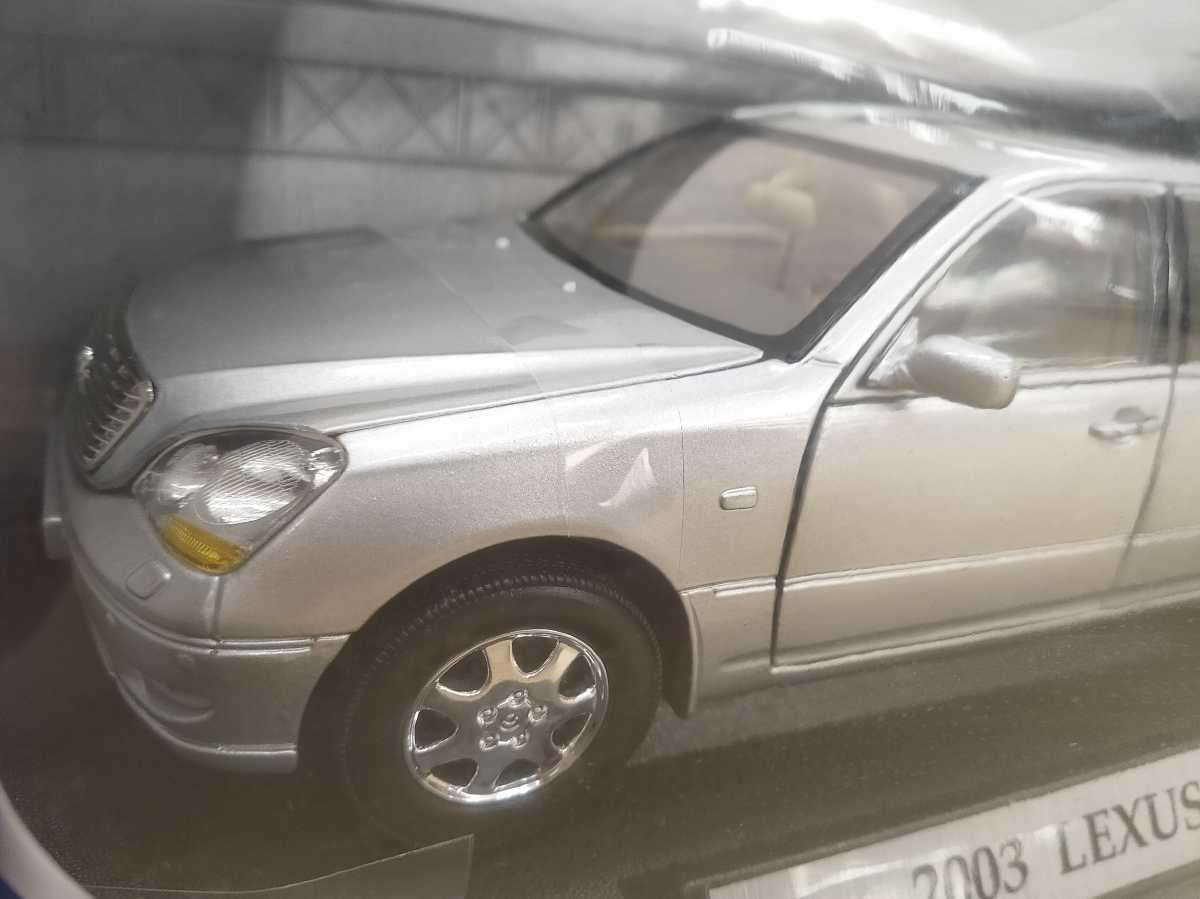 MOTORMAX 1:18スケール2003 LEXUS LS430 シルバーレクサスミニカー-乗