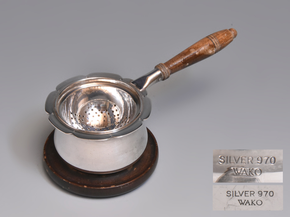 Yahoo!オークション - WAKO 銀座和光 銀製 ティーストレーナー（茶こし