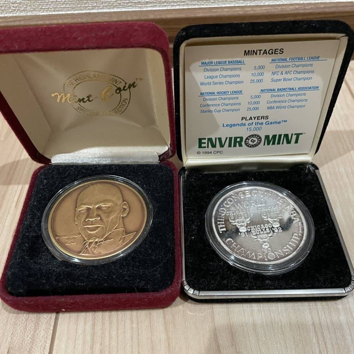 Yahoo!オークション - マイケル ジョーダン シカゴ ブルズ 記念コイン