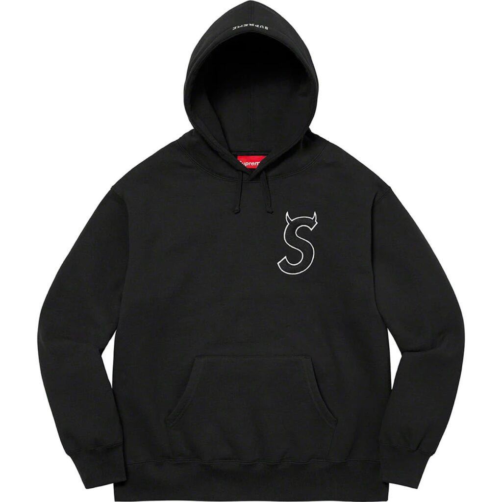 送料無料 M 黒 Supreme S Logo Hooded Sweatshirt Black シュプリーム