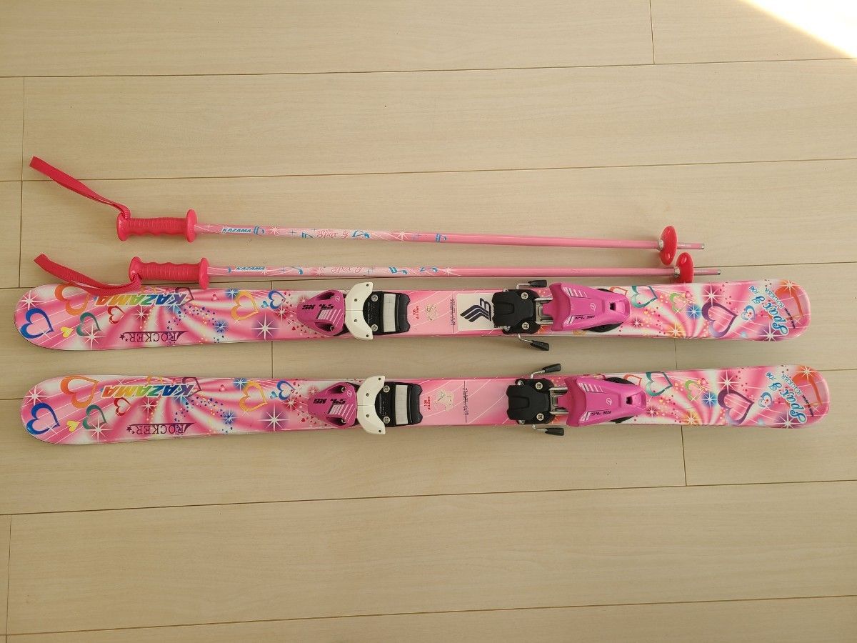 KAZAMA SPAXJ 106 スキー板ガールズ ジュニアスキーセット スキー板