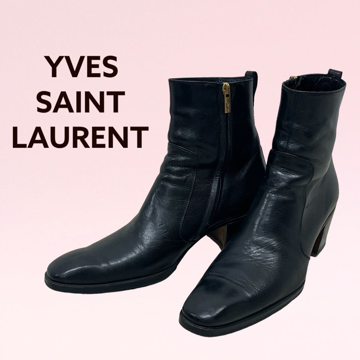 YVES SAINT LAURENT イヴサンローラン JONNY ジョニー レザー サイド