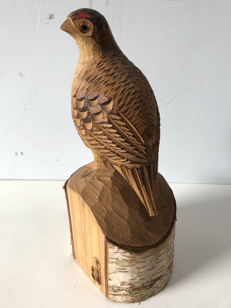 Yahoo!オークション - Au538 オブジェ 特別天然記念物 雷鳥 ライチョウ