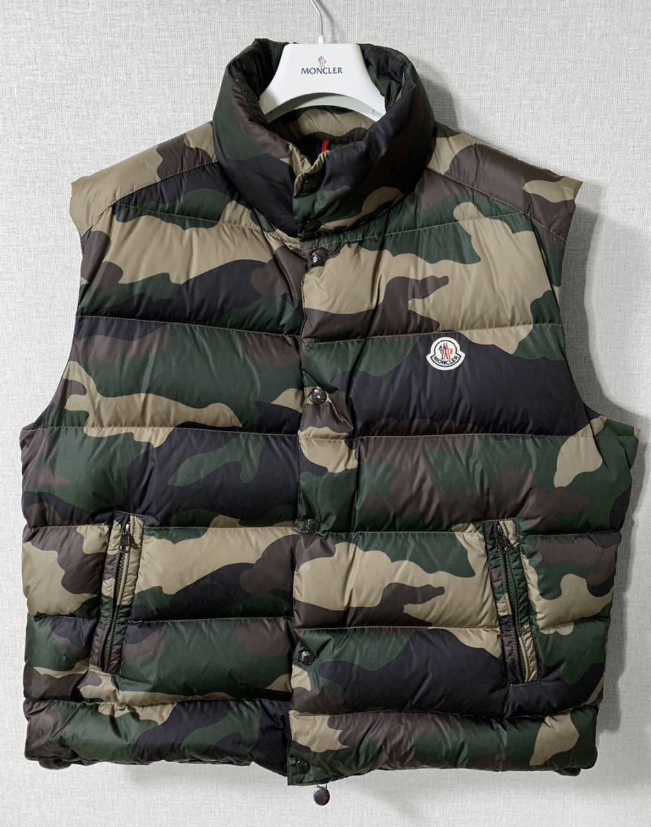 国内正規品 MONCLER TIB モンクレール 迷彩 カモフラ ダウンベスト
