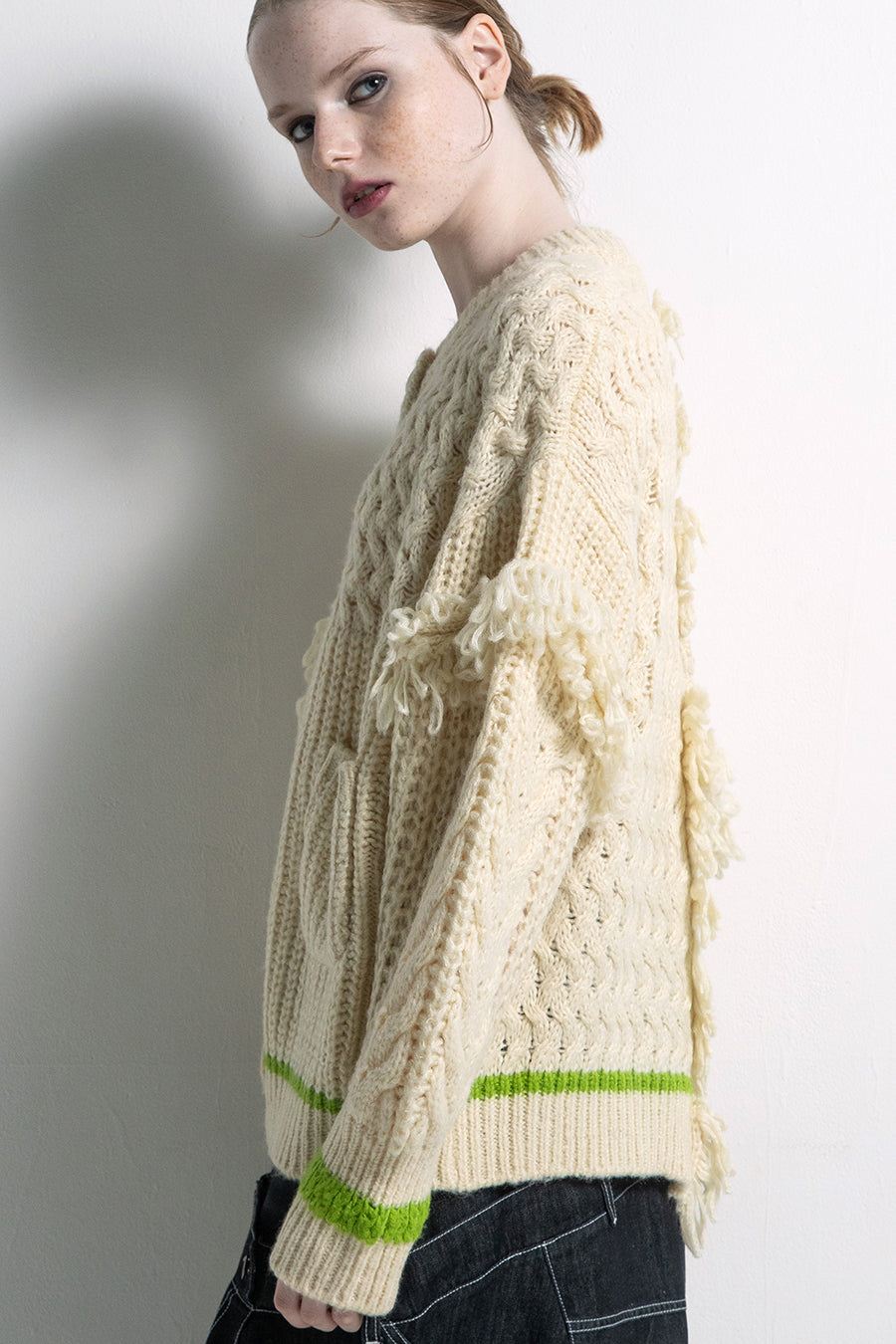 FRINGE CARDIGAN — aulaaila