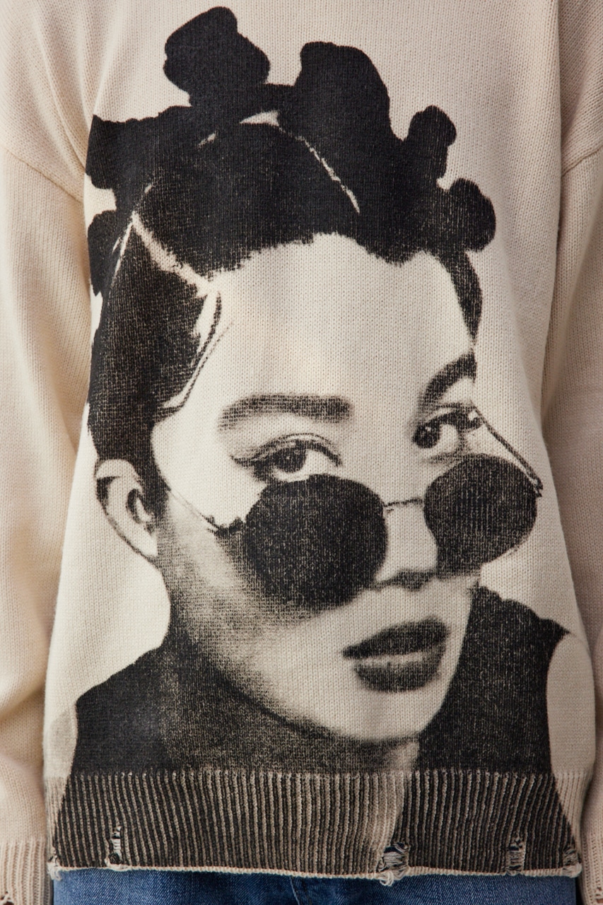 フォトプリントニットトップス｜MEN｜251HST70-057C｜AZUL BY MOUSSY