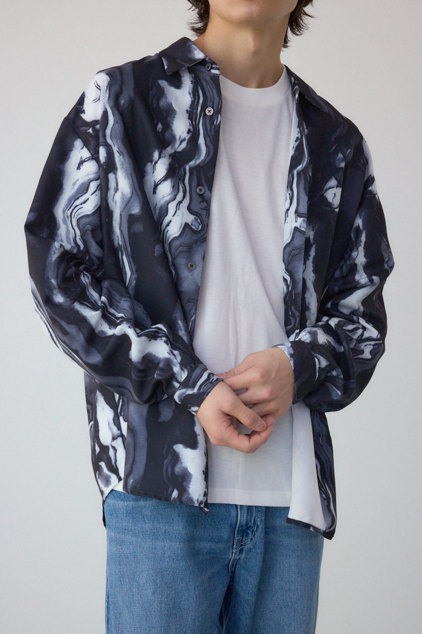 ポリエステルスエードジェネラルシャツ｜MEN｜251ISC30-073C｜AZUL BY