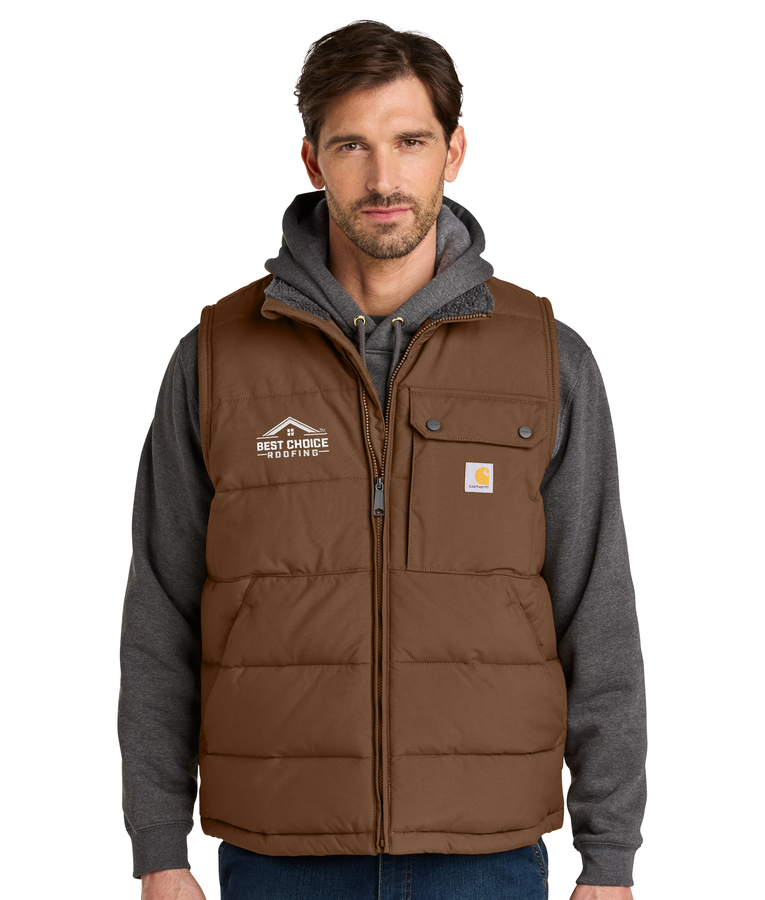 BCR Carhartt® Montana Insulated Vest – Best Choice Roofing Merchandise