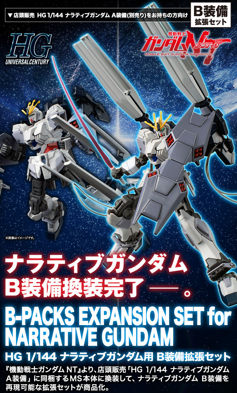 HG 1/144 ナラティブガンダム用 B装備拡張セット｜プレミアム