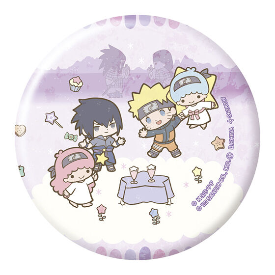 NARUTO×Sanrio characters ホログラム缶バッジコレクション