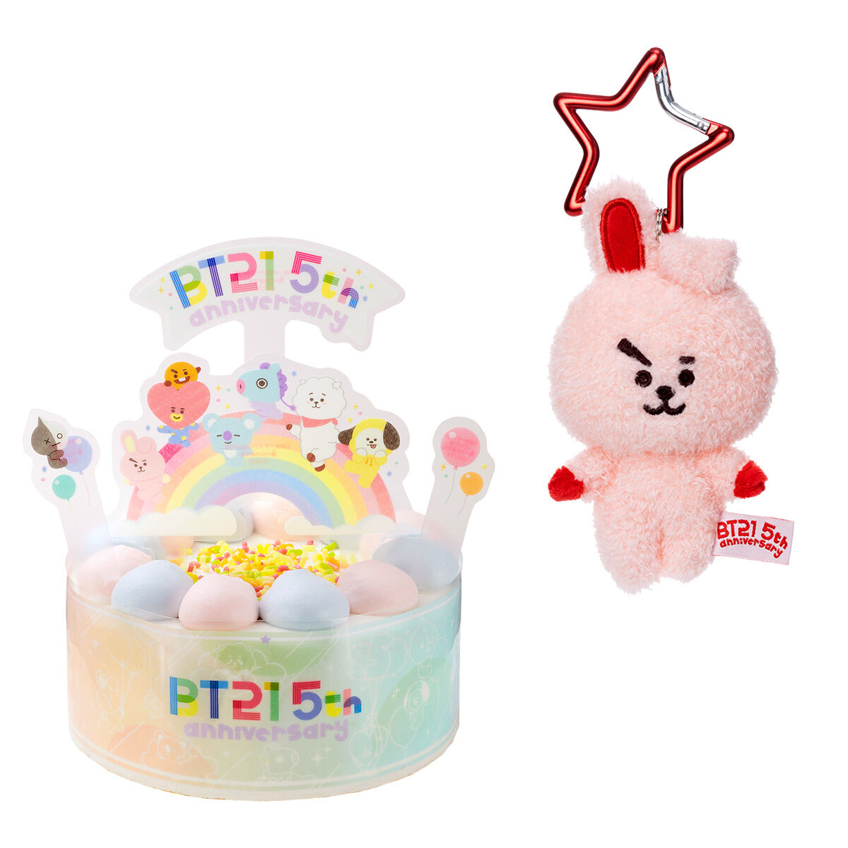 キャラデコ BT21 5thアニバーサリーケーキ COOKY【プレミアムバンダイ