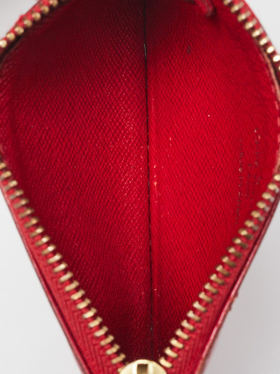 Louis Vuitton Red Epi Leather Pochette Cles Key and Change Holder