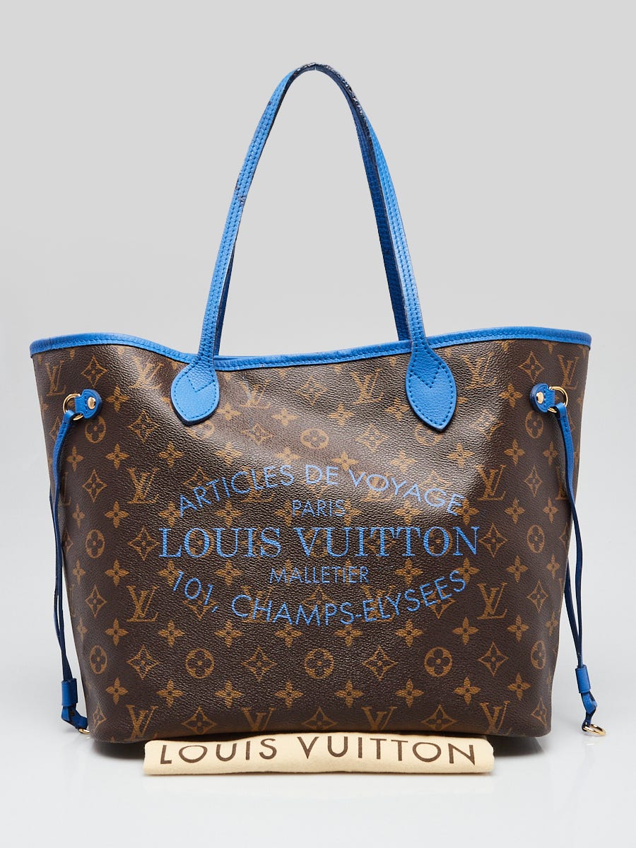 Louis Vuitton Limited Edition Grand Bleu Monogram Ikat Neverfull
