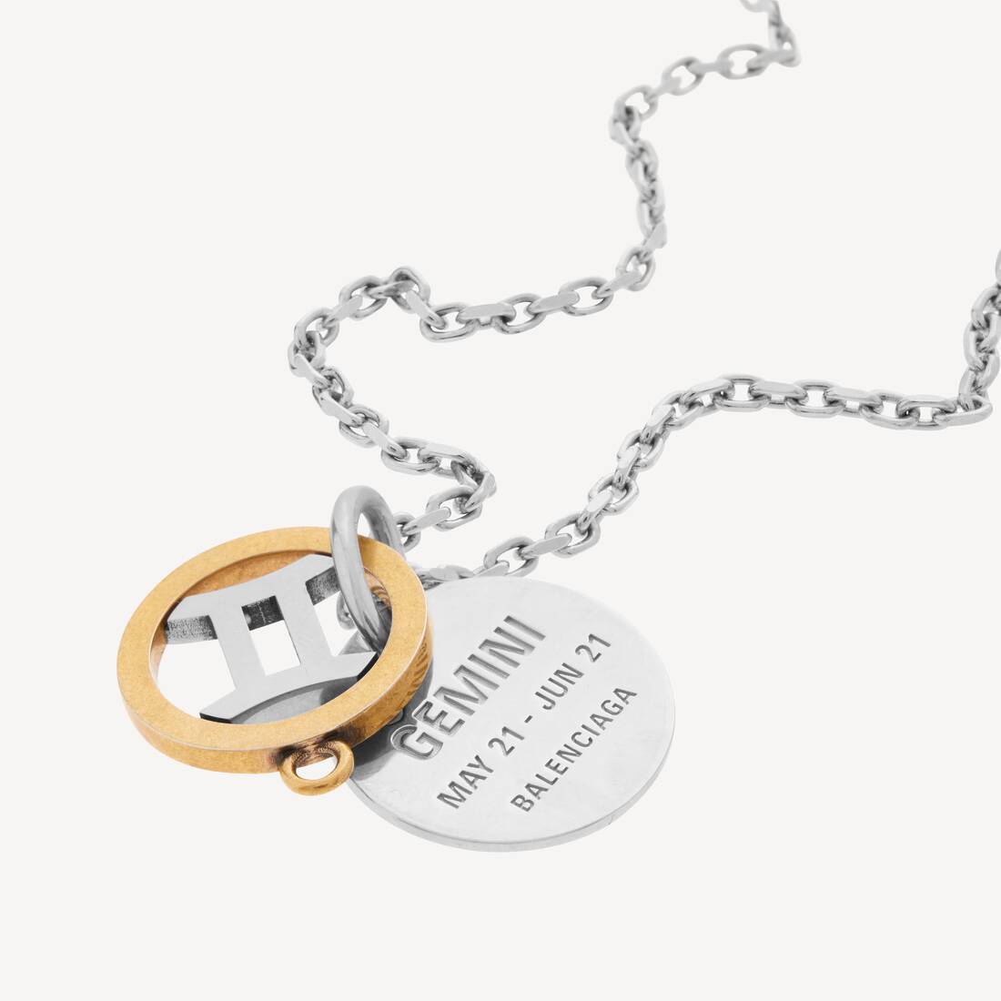 Horoscope Gemini Necklace in Gold/silver | Balenciaga US