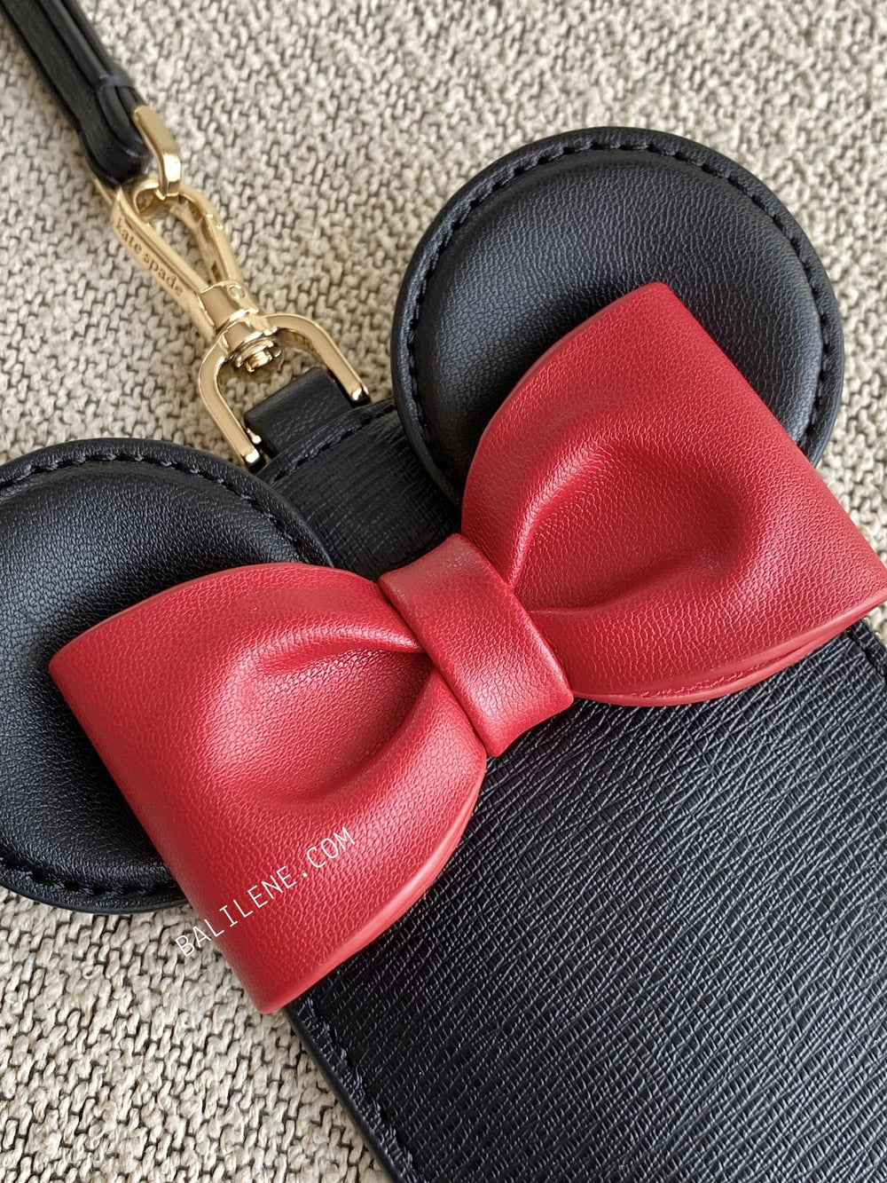 Kate Spade Disney X Kate Spade New York 3D Card Case Lanyard Black