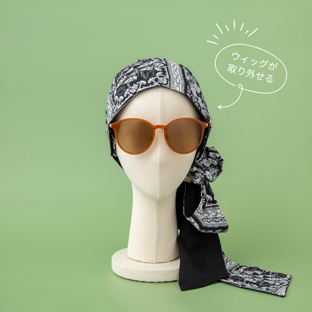 SCARF HAT (M) / Marine-Black – BAREN（バレン）