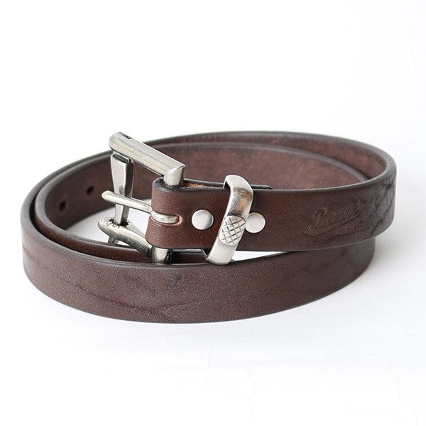 栃木レザー】“STANDARD” Fireman's Buckle 30mm Leather Belt【Silver