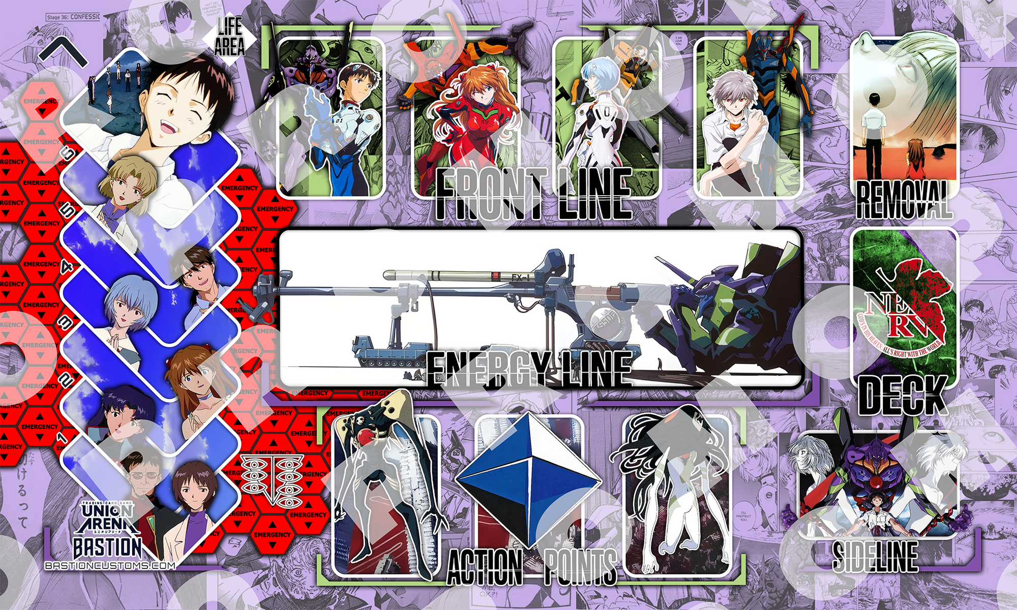 Neon Genesis Evangelion - Union Arena Playmat – BastionCustoms