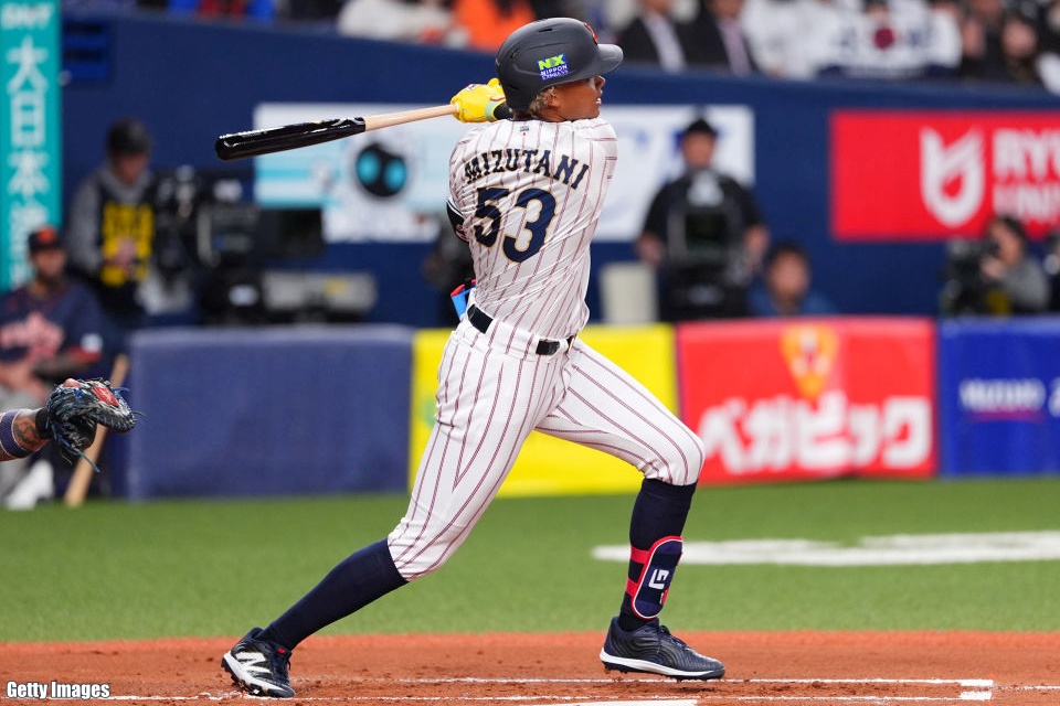 侍ジャパン・水谷瞬が先制の先頭打者弾 昨季日本ハムで飛躍＆交流戦MVP
