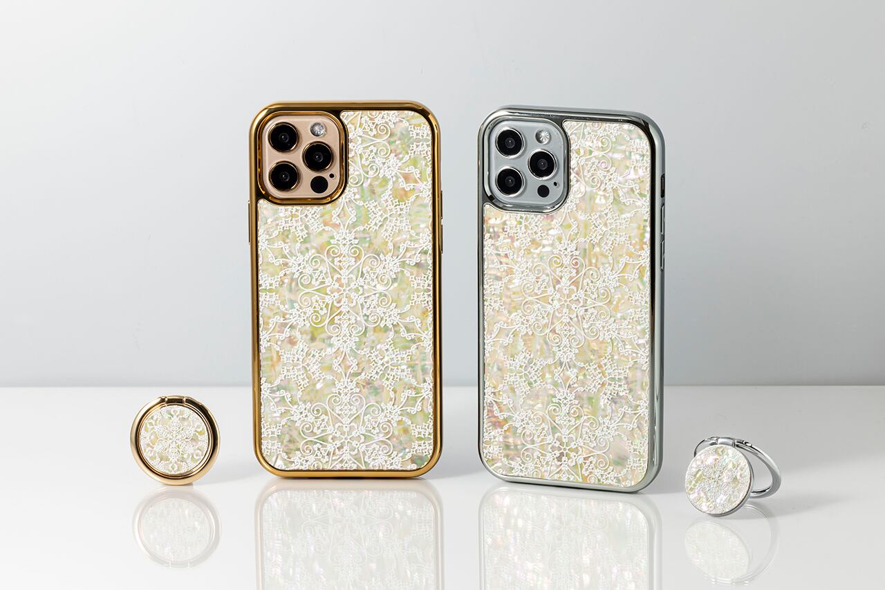 iPhone17 対応 ☆天然貝 螺鈿アート シェル【 iPhone / Galaxy 対応