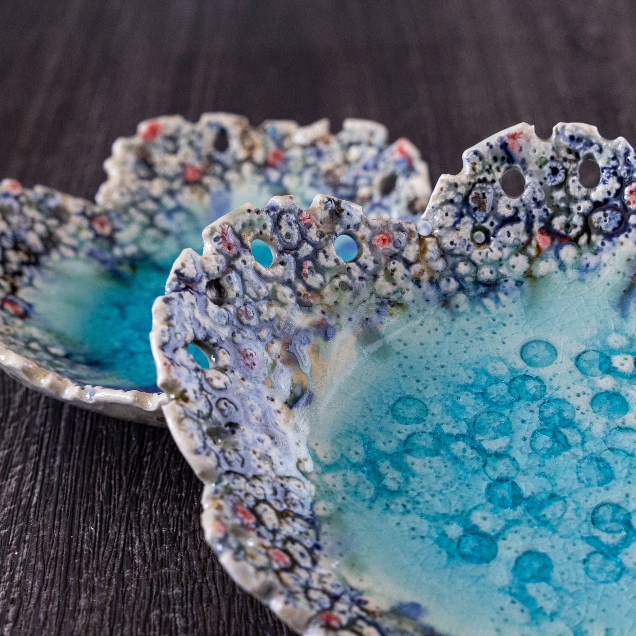 螢窯 エメラルド変形皿 | Dear Okinawa,