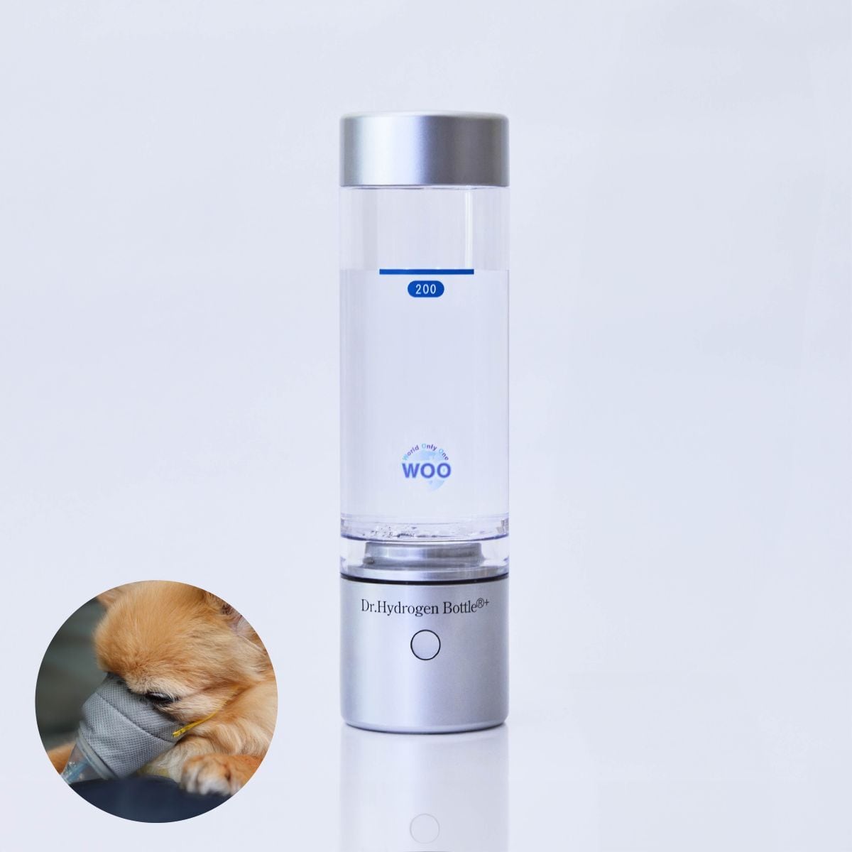 ドクター水素ボトル＋ 水素ガス吸入・水素水生成器(携帯充電式) [WOO