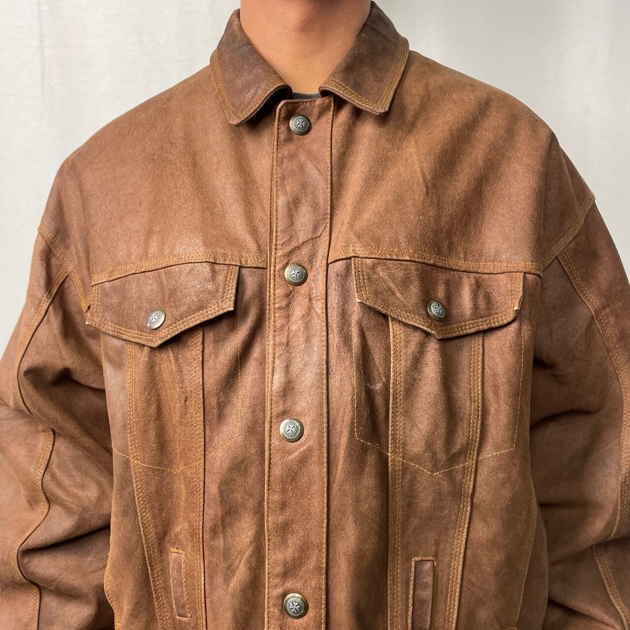 ヴィンテージ EXPRESSO フランス製 ユーロ スエードレザー トラッカー