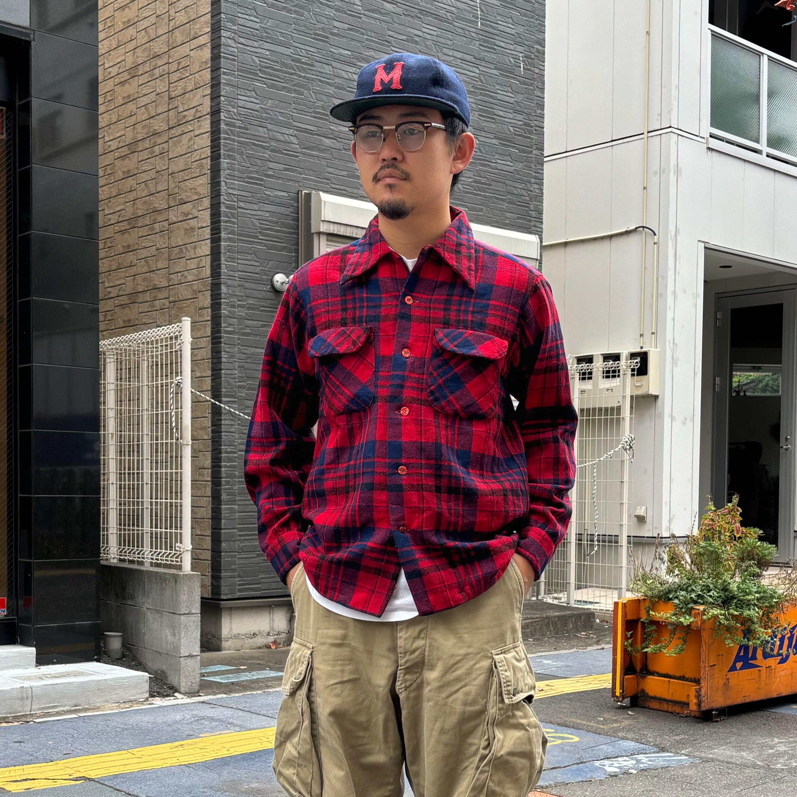 70's PENDLETON Wool Board Shirt M / ペンドルトン ボードシャツ