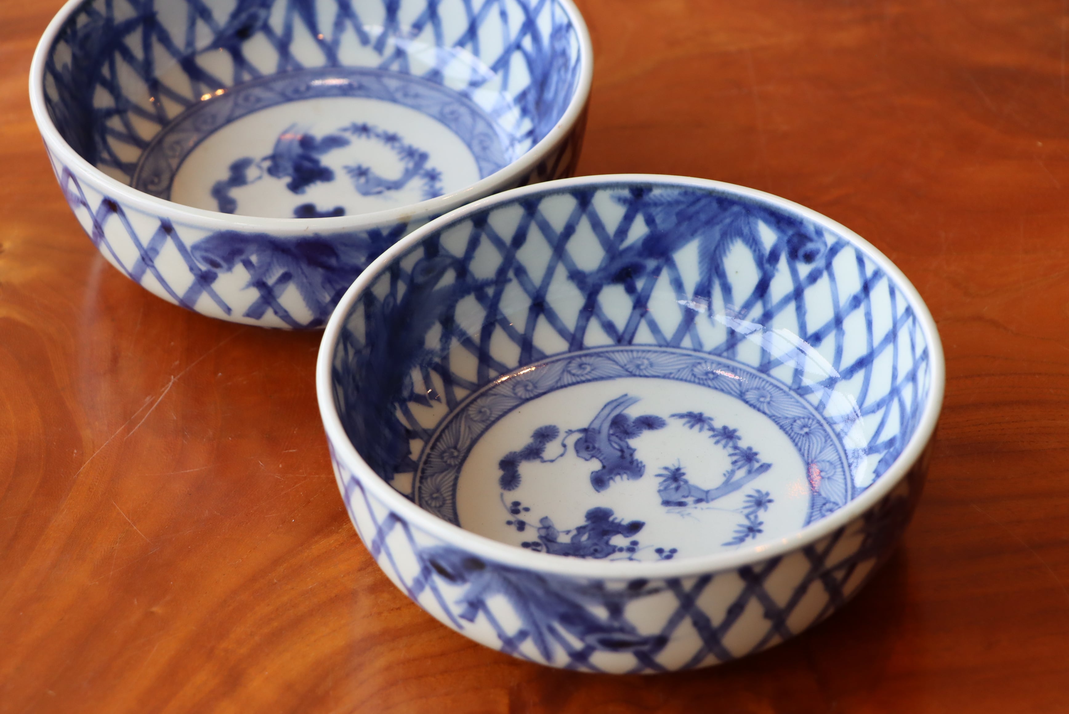 古伊万里 染付 竹文 俊寛鉢 膾皿 | (有)新原美術