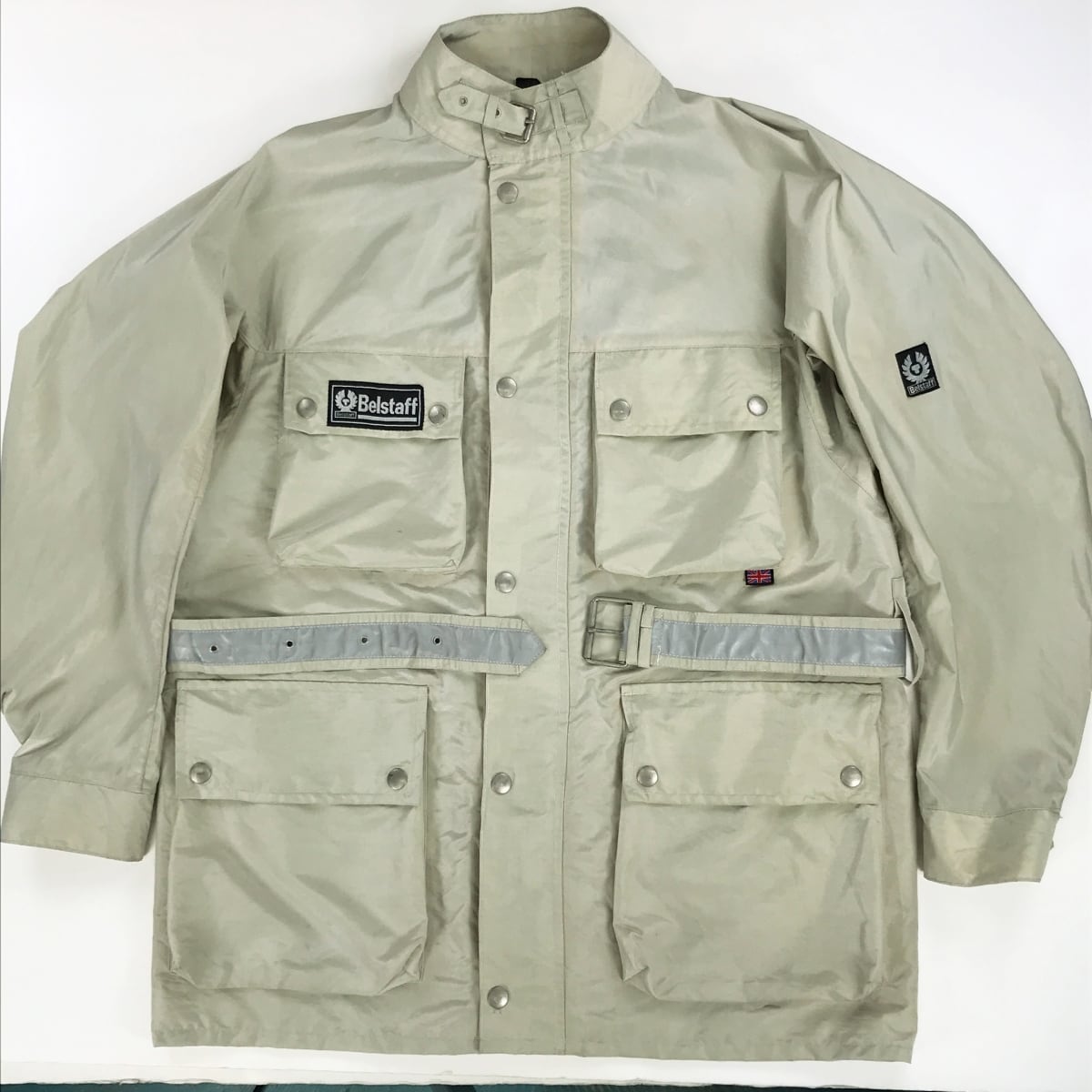 BELSTAFF ベルスタッフ XL500 ナイロン ジャケット グレー ベージュ L
