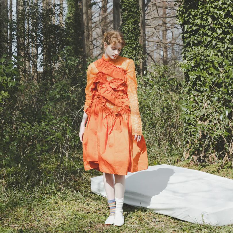 HOUGA/ kiki frill dress | 世界のかわいいものcikolataSHOP