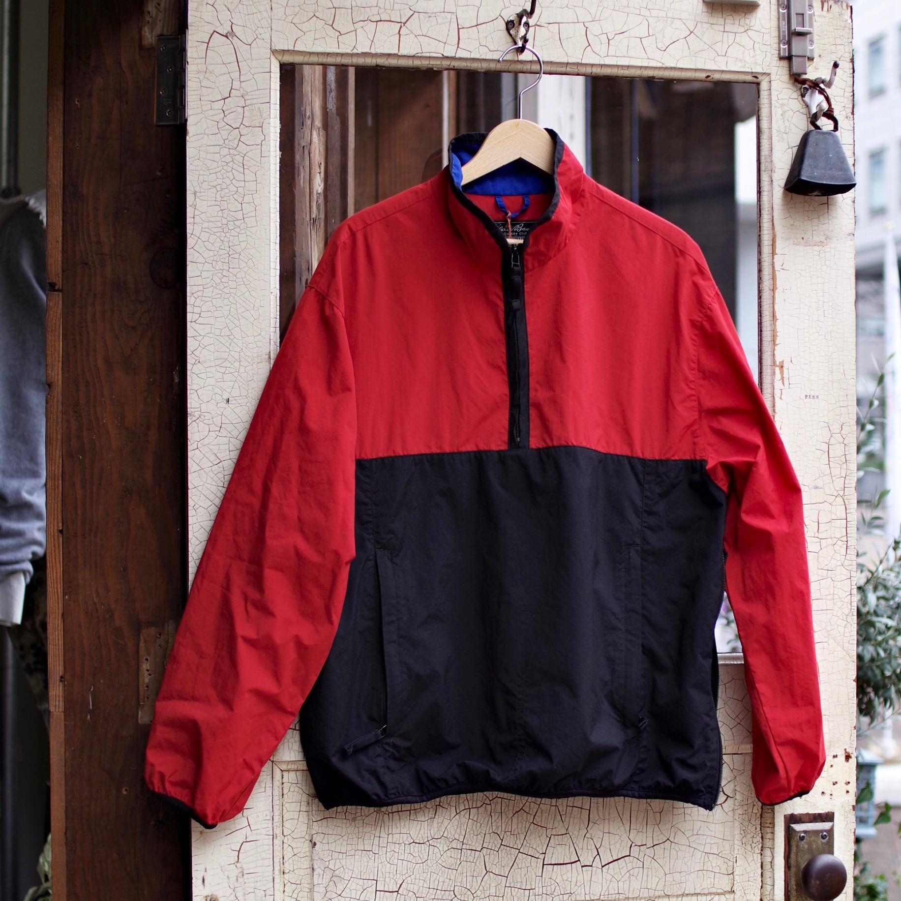 Eddie Bauer Half zip Nylon Jacket / エディーバウアー ハーフジップ