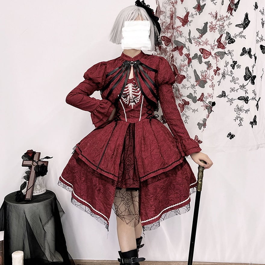 ロリータブランド Alice ゴスロリ セットアップ ボレロ JSK ジャンパー