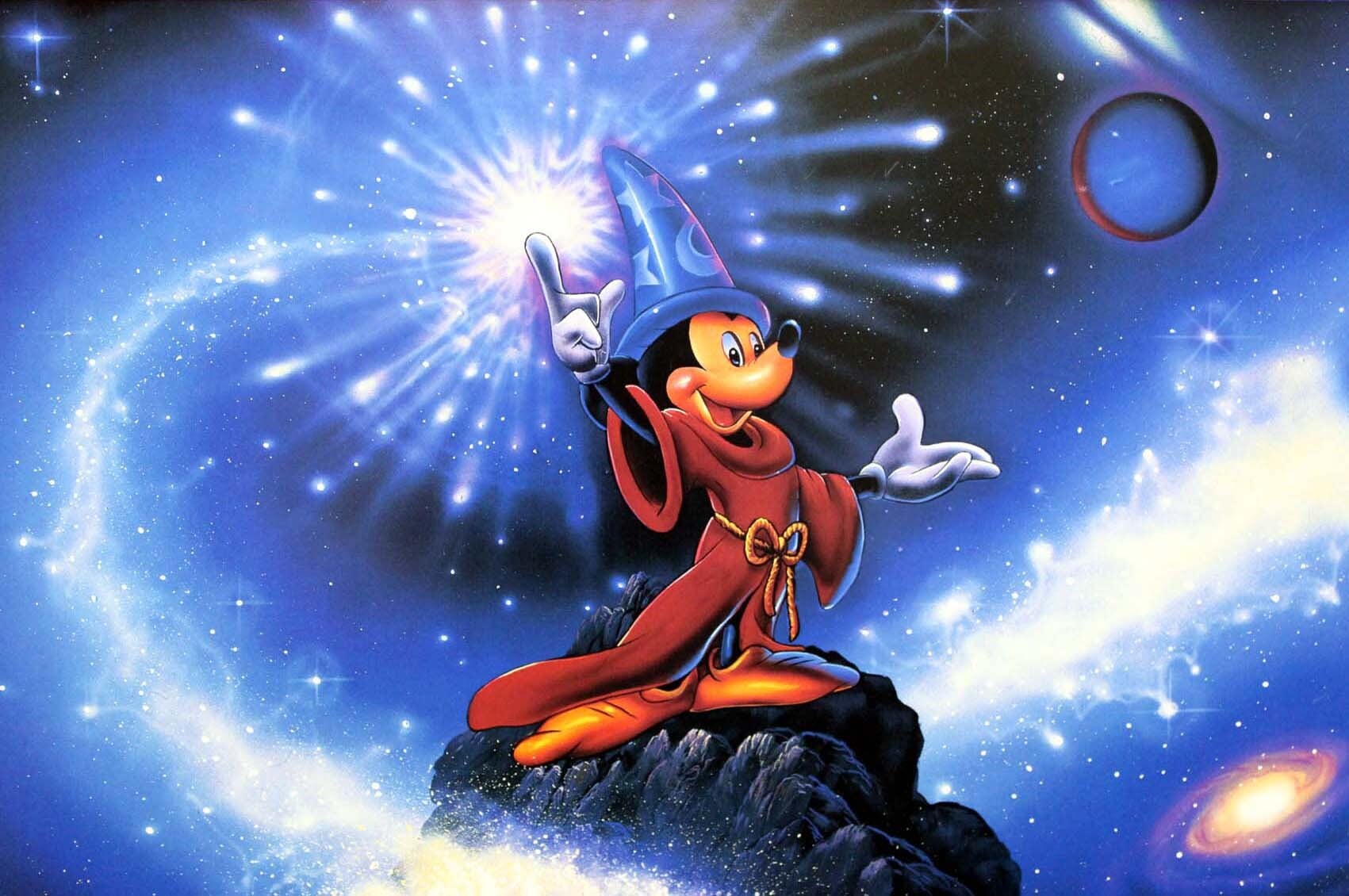 ラッセン ディズニー アートポスター「ミッキーマウス/ソーサラー オブ