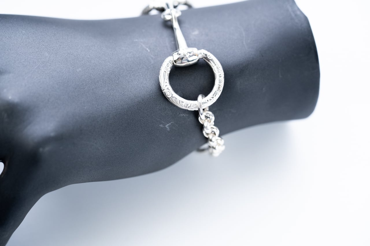 BN-081 Horse bit bracelet (M) | WAKAN SILVER SMITH online store