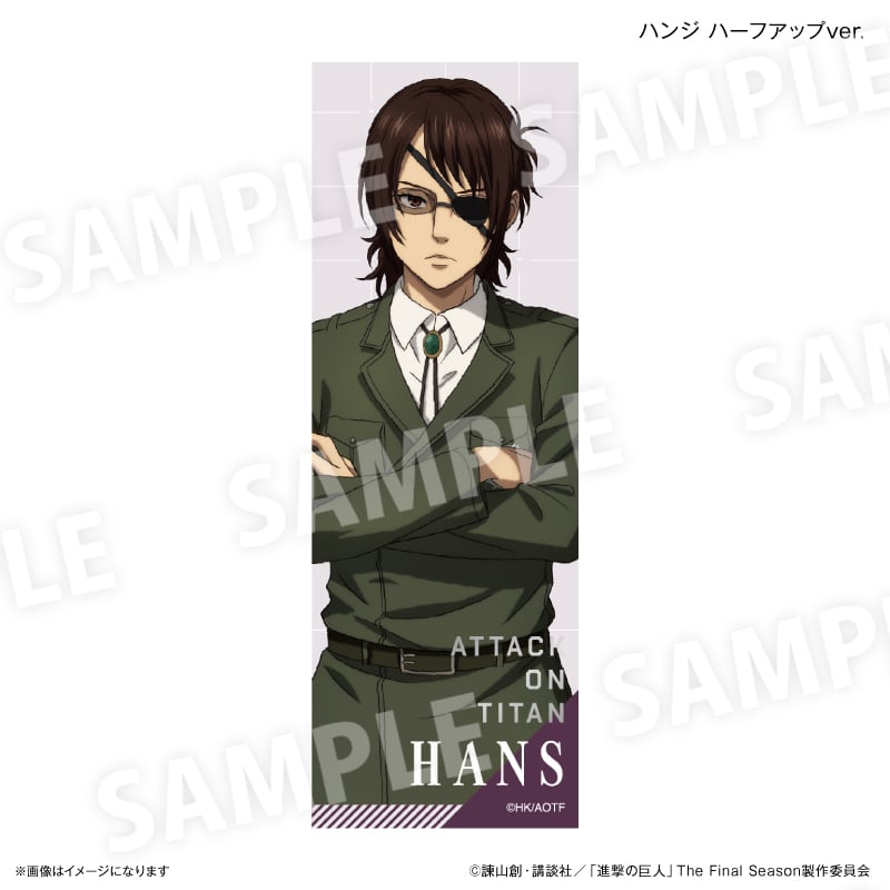 進撃の巨人 ロング缶バッジ ハンジ ハーフアップver. | あるじゃん